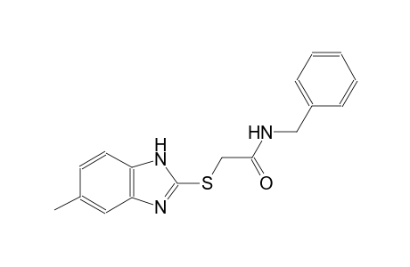 N-benzyl-2-[(5-methyl-1H-benzimidazol-2-yl)sulfanyl]acetamide
