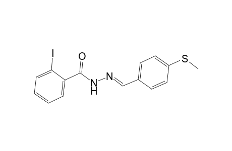 2-Iodo-N'-((E)-[4-(methylsulfanyl)phenyl]methylidene)benzohydrazide