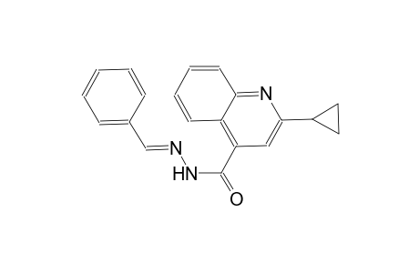 2-cyclopropyl-N'-[(E)-phenylmethylidene]-4-quinolinecarbohydrazide