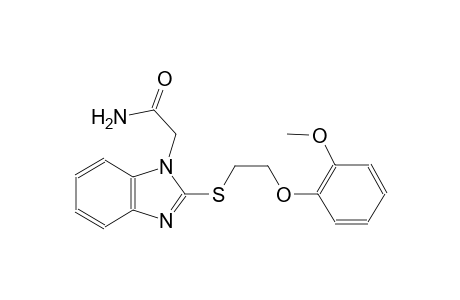 1H-benzimidazole-1-acetamide, 2-[[2-(2-methoxyphenoxy)ethyl]thio]-