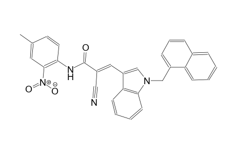 (2E)-2-cyano-N-(4-methyl-2-nitrophenyl)-3-[1-(1-naphthylmethyl)-1H-indol-3-yl]-2-propenamide