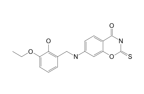 7-[(3-ETHOXY-2-HYDROXYBENZYL)-AMINO]-2-THIOXO-2H-BENZ-[E]-[1,3]-OXAZIN-4(3H)-ONE
