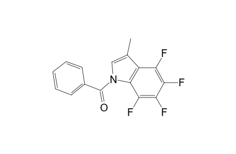 1H-Indole, 1-benzoyl-4,5,6,7-tetrafluoro-3-methyl-
