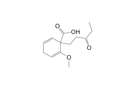 2,5-Cyclohexadiene-1-carboxylic acid, 2-methoxy-1-(3-oxopentyl)-