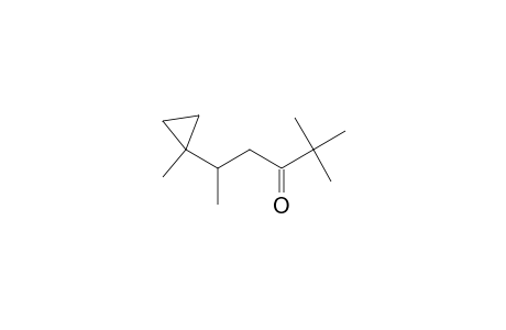 3-Hexanone, 2,2-dimethyl-5-(1-methylcyclopropyl)-