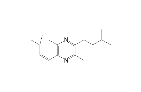 Pyrazine, 2,5-dimethyl-3-(3-methyl-1-butenyl)-6-(3-methylbutyl)-
