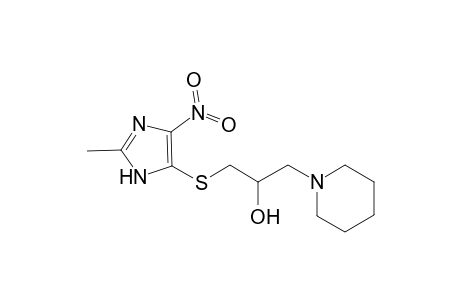 1-[(2-Methyl-4-nitro-1H-imidazol-5-yl)sulfanyl]-3-(1-piperidinyl)-2-propanol