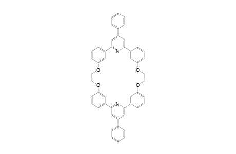1,14-Diaza-6,9,19,22-tetraoxa-3,5;10,13;16,18;22,25;-tetraphenylene-2,26;13,15-di(p-phenyl pyridine)-cyclohexacosane