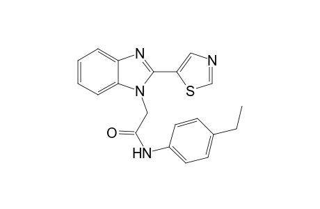 Acetamide, N-(4-ethylphenyl)-2-(2-thiazol-5-ylbenzoimidazol-1-yl)-