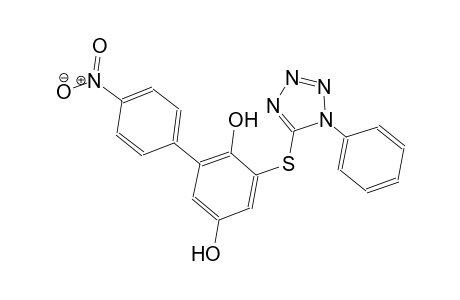 4'-nitro-3-[(1-phenyl-1H-tetraazol-5-yl)sulfanyl][1,1'-biphenyl]-2,5-diol