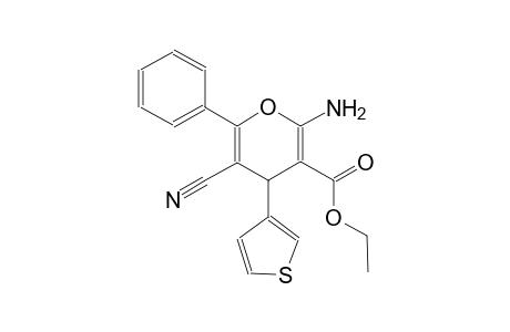 ethyl 2-amino-5-cyano-6-phenyl-4-(3-thienyl)-4H-pyran-3-carboxylate