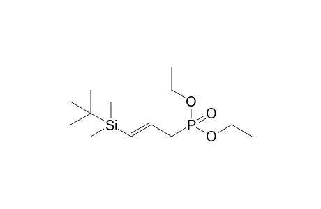 (E)-3-(tert-Butyldimethylsilanyl)-allylphosphonic Acid Diethyl Ester