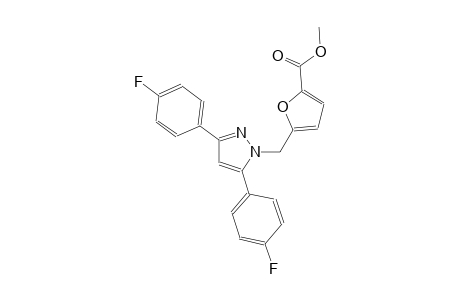 methyl 5-{[3,5-bis(4-fluorophenyl)-1H-pyrazol-1-yl]methyl}-2-furoate
