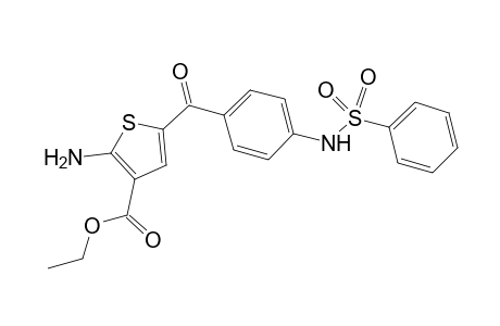 Ethyl 2-amino-5-(4-(phenylsulfonamido)benzoyl)thiophene-3-carboxylate