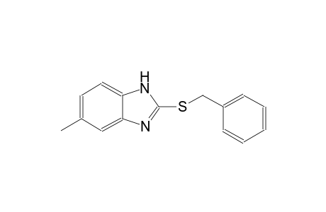 1H-benzimidazole, 5-methyl-2-[(phenylmethyl)thio]-