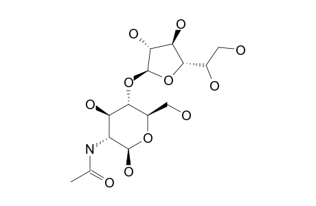 2-ACETAMIDO-2-ACETAMIDO-4-O-BETA-D-GALACTOFURANOSYL-BETA-D-GLUCOPYRANOSE