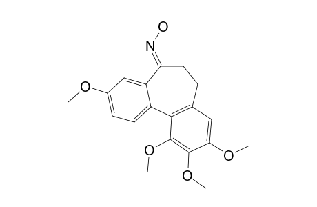 (E)-6,7-DIHYDRO-3,9,10,11-TETRAMETHOXY-5H-DIBENZO-[A,C]-CYCLOHEPTEN-5-ONE-OXIME