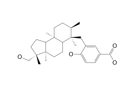 COMNOSTIN-A;5-[(5-CARBOXY-2-HYDROXY)-BENZYL]-11-HYDROXY-METHYL-2,5,6,8A,11-PENTA-METHYL-DODECA-HYDRO-CYCLO-PENTA-(A)-NAPHTHALENE