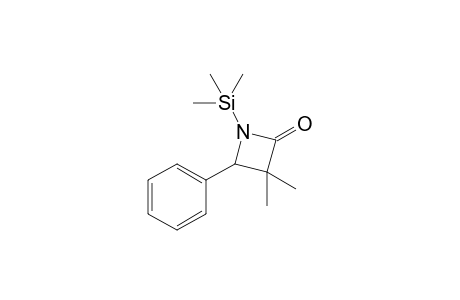 3,3-Dimethyl-4-phenyl-N-(trimethylsilyl)azetidinone