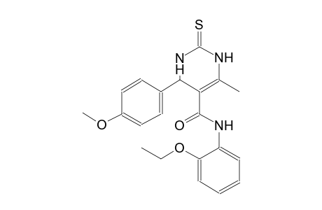 N-(2-ethoxyphenyl)-4-(4-methoxyphenyl)-6-methyl-2-thioxo-1,2,3,4-tetrahydro-5-pyrimidinecarboxamide