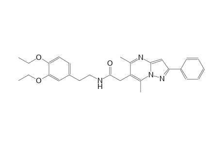 pyrazolo[1,5-a]pyrimidine-6-acetamide, N-[2-(3,4-diethoxyphenyl)ethyl]-5,7-dimethyl-2-phenyl-