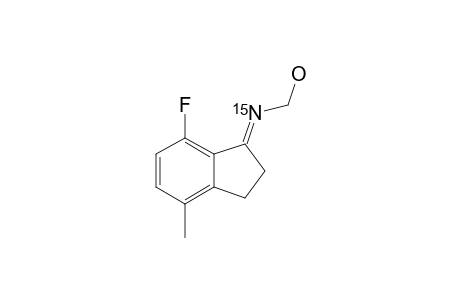 N-(15)-O-METHYL-7-FLUORO-4-METHYL-1-INDANONE-OXIME