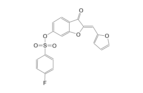 benzenesulfonic acid, 4-fluoro-, (2Z)-2-(2-furanylmethylene)-2,3-dihydro-3-oxobenzofuranyl ester