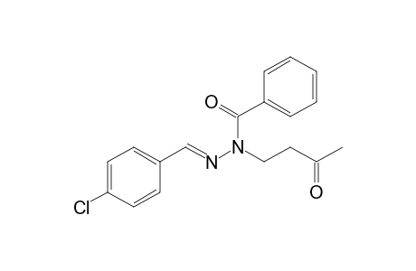 Benzoic acid N'-(4-chlorobenzylidene)-N-(3-oxobutyl)hydrazide