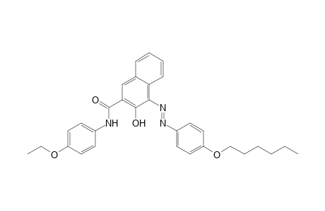 3-(4-Ethoxyanilinocarbonyl)-1-(4-hexyloxyphenylazo)-2-naphthalenol