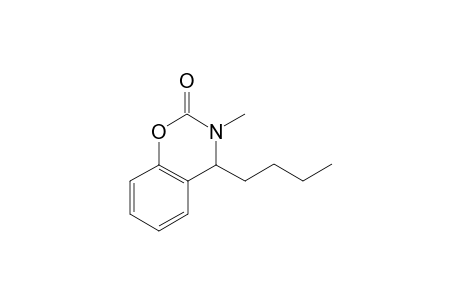 3-Methyl-4-butyl-3,4-dihydro-1,3-benzo[e]-(1,3)-oxazin-2-one