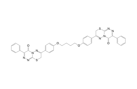 1,4-Bis{4-(3-phenyl-[1,2,4]triazino[3,4-b][1,3,4]thiadiazin-4(8H)-on-7-yl)phenoxy}butane