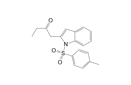 1-{1-[(4-Methylphenyl)sulfonyl]-1H-indol-2-yl}butan-2-one