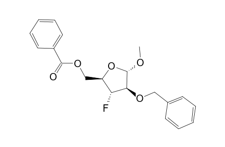 METHYL-2-O-BENZYL-3-DEOXY-3-FLUORO-5-O-BENZOYL-ALPHA-D-ARABINOFURANOSIDE