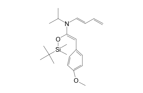 (1E)-N-[(Z)-1-[tert-butyl(dimethyl)silyl]oxy-2-(4-methoxyphenyl)ethenyl]-N-propan-2-yl-1-buta-1,3-dienamine