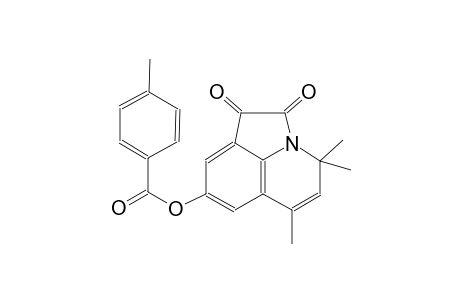 4,4,6-trimethyl-1,2-dioxo-1,2-dihydro-4H-pyrrolo[3,2,1-ij]quinolin-8-yl 4-methylbenzoate