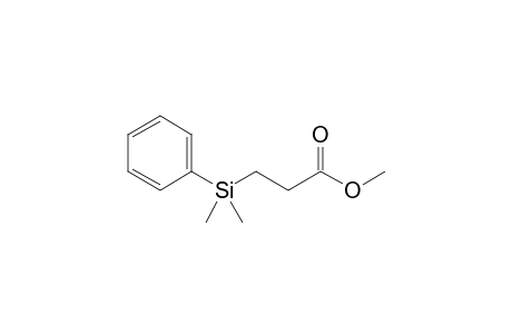 3-[dimethyl(phenyl)silyl]propanoic acid methyl ester