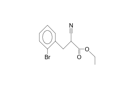 Ethyl 2-cyano-3-(2-bromo-phenyl)-propionate