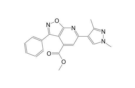 isoxazolo[5,4-b]pyridine-4-carboxylic acid, 6-(1,3-dimethyl-1H-pyrazol-4-yl)-3-phenyl-, methyl ester