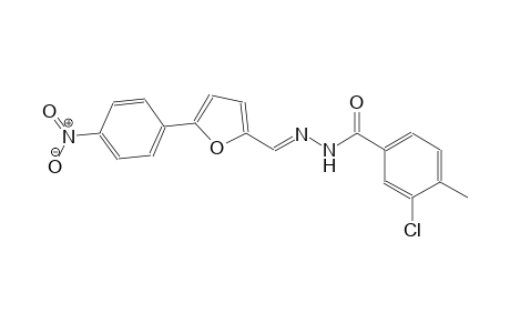 3-chloro-4-methyl-N'-{(E)-[5-(4-nitrophenyl)-2-furyl]methylidene}benzohydrazide