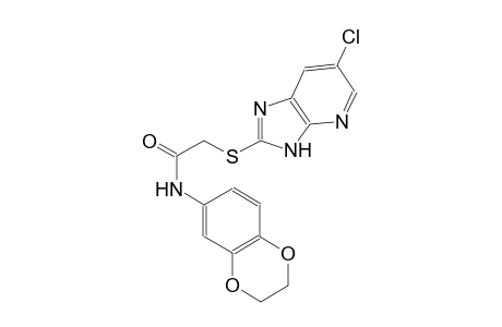 2-[(6-chloro-3H-imidazo[4,5-b]pyridin-2-yl)sulfanyl]-N-(2,3-dihydro-1,4-benzodioxin-6-yl)acetamide