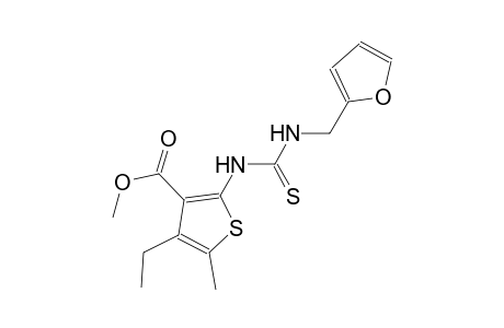 methyl 4-ethyl-2-({[(2-furylmethyl)amino]carbothioyl}amino)-5-methyl-3-thiophenecarboxylate