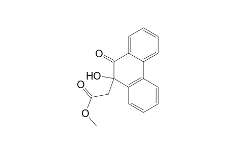 9-Phenanthreneacetic acid, 9,10-dihydro-9-hydroxy-10-oxo-, methyl ester