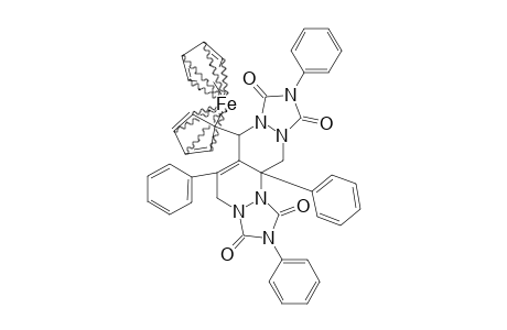N,N-DIPHENYL-5-FERROCENYL-4,9-DIPHENYL-1,2,3,5,6,7,8,9-OCTAHYDROPYRIDAZINO-[4,5-C]-PYRIDAZINE-1,2,6,7-TETRACARBOXIMIDE