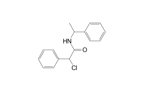 2-Chloranyl-2-phenyl-N-(1-phenylethyl)ethanamide