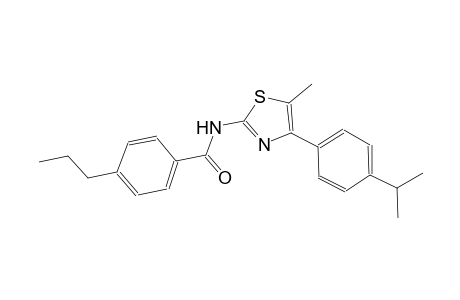 N-[4-(4-isopropylphenyl)-5-methyl-1,3-thiazol-2-yl]-4-propylbenzamide