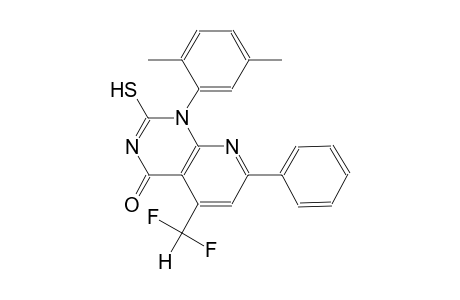 pyrido[2,3-d]pyrimidin-4(1H)-one, 5-(difluoromethyl)-1-(2,5-dimethylphenyl)-2-mercapto-7-phenyl-