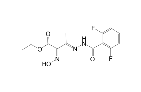 Ethyl (2Z,3E)-3-[(2,6-difluorobenzoyl)hydrazono]-2-(hydroxyimino)butanoate