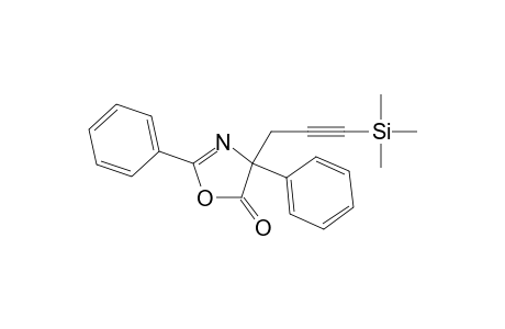 2,4-Diphenyl-4-[3-(trimethylsilyl)-2-propynyl]-2-oxazoline-5-one