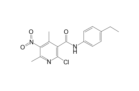 2-Chloro-N-(4-ethylphenyl)-4,6-dimethyl-5-nitropyridine-3-carboxamide
