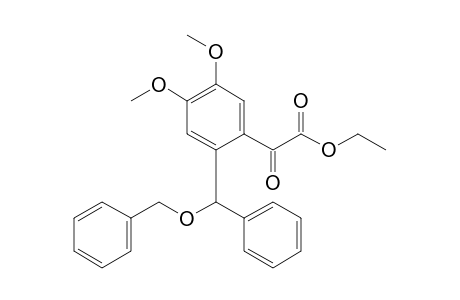 Ethyl 2-[.alpha.-(benzyloxy)benzyl-4,5-dimethoxyphenyl]-2-oxoacetate